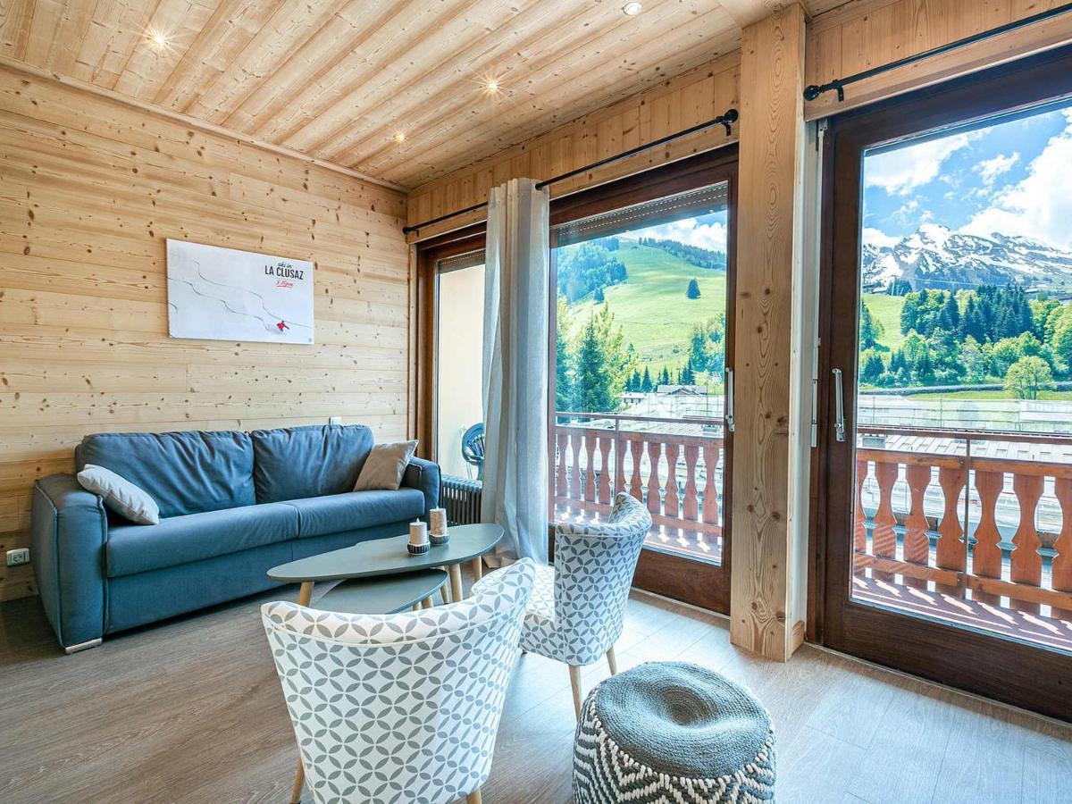 Grand Studio Cabine, Balcon, Parking, Centre La Clusaz - Fr-1-437-85 Экстерьер фото